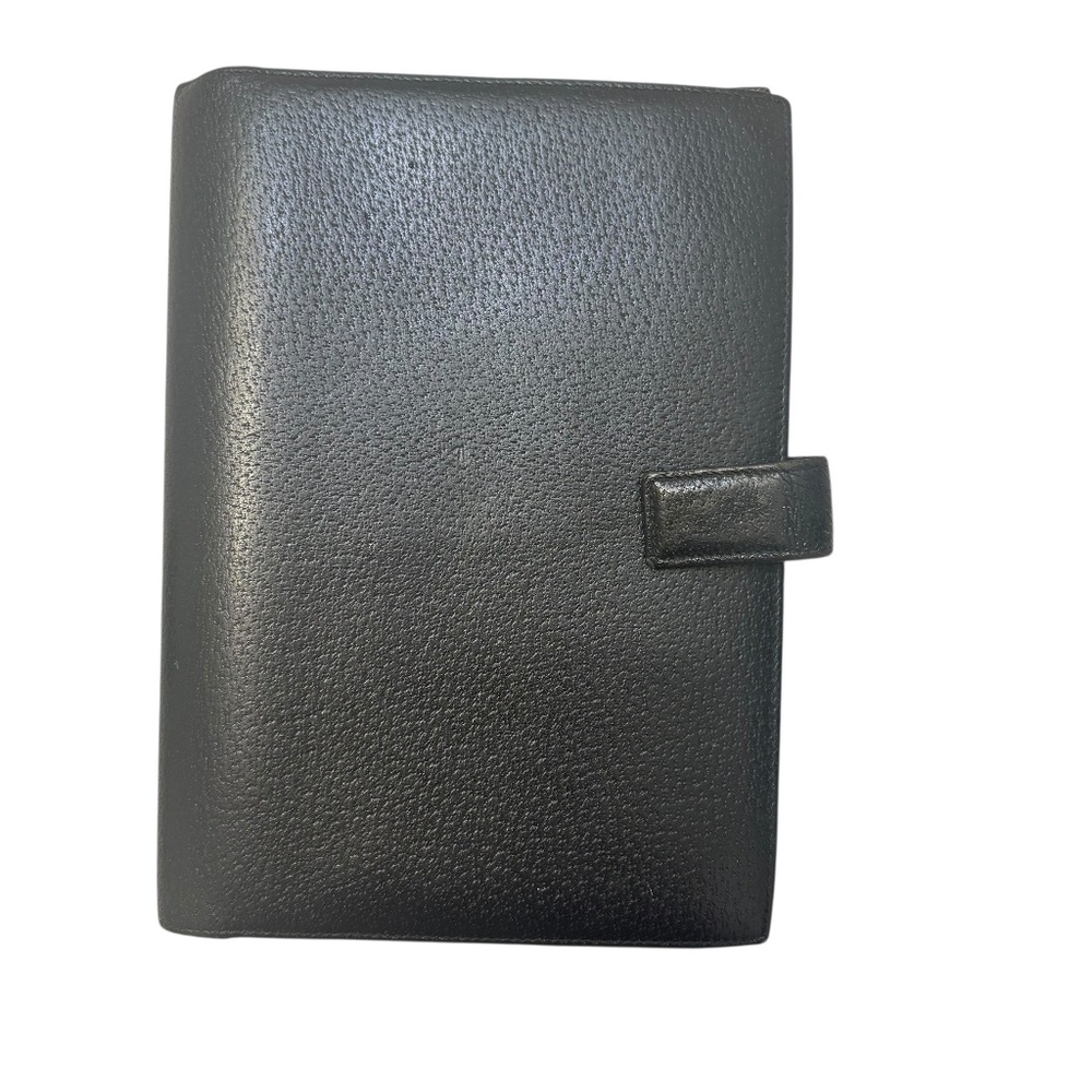Coach vintage black leather business folio made in Italy rare